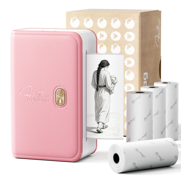 FaithTag FP31 3-Inch Bible Printer Set - Pink