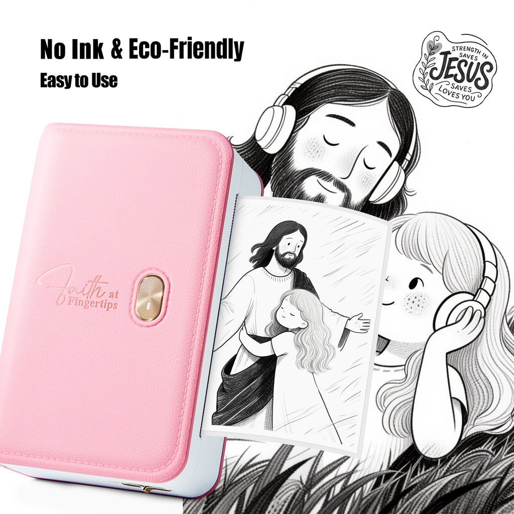 FaithTag FP31 3-Inch Bible Printer Set - Pink