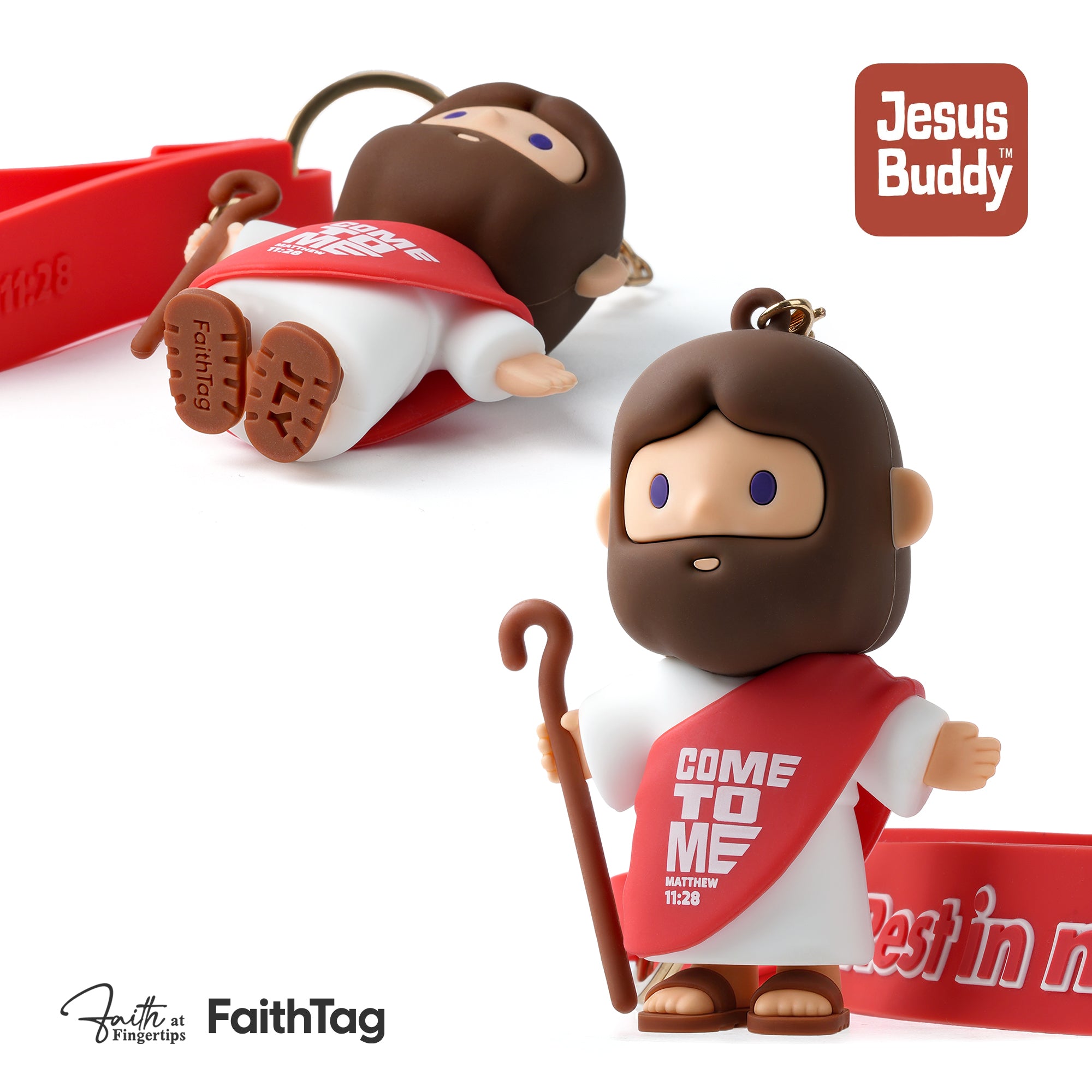 FaithTag® Daily Blessing Jesus Keychain