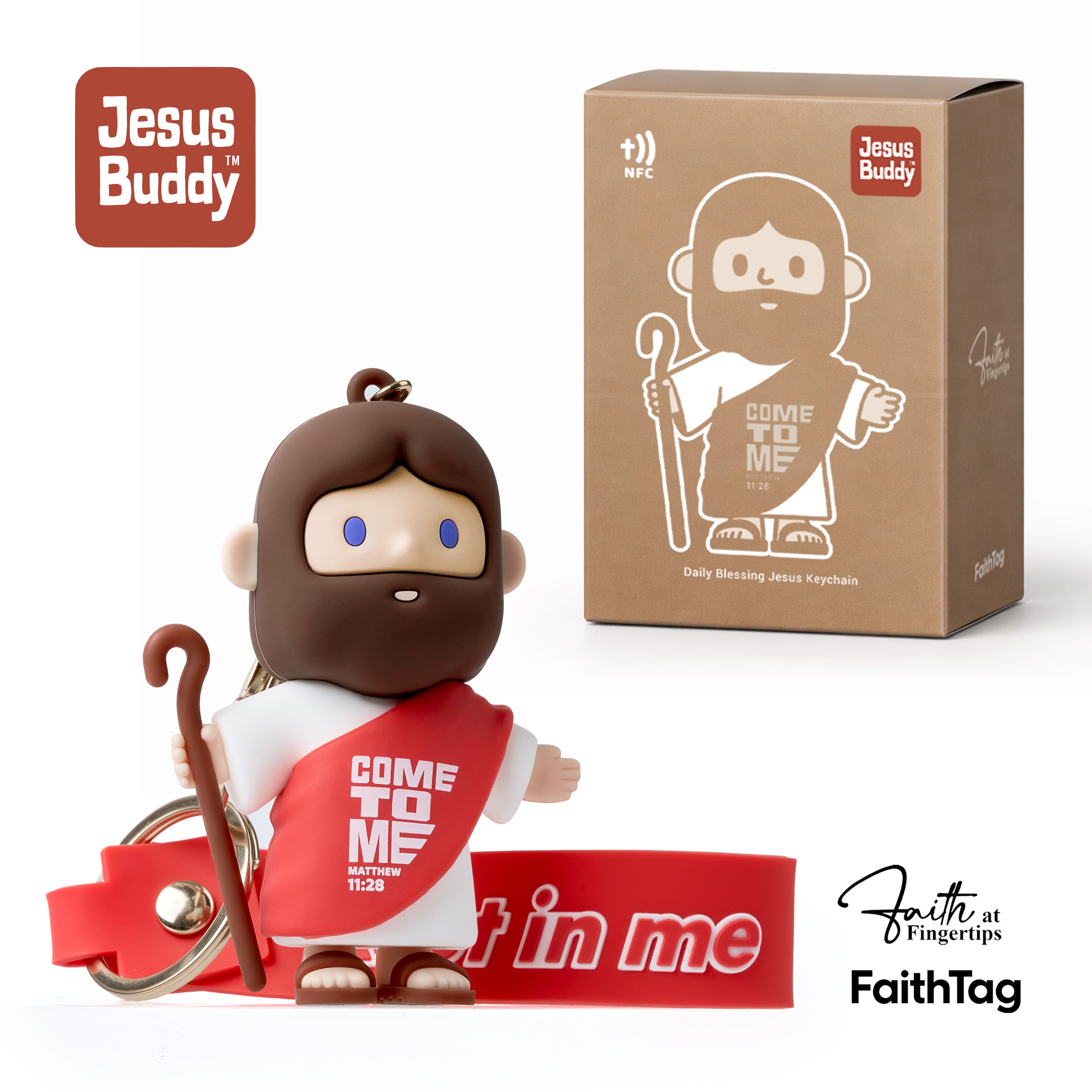 FaithTag® Daily Blessing Jesus Keychain
