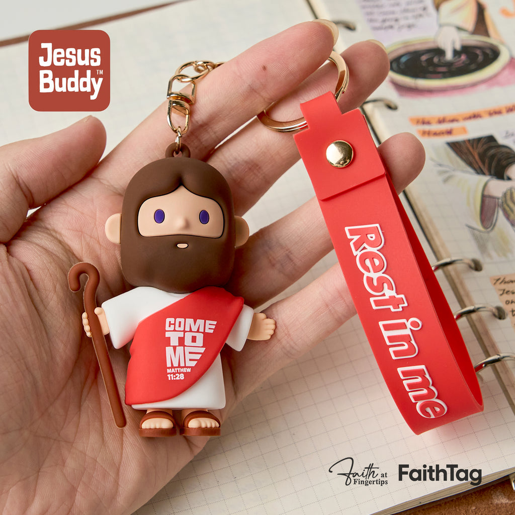 FaithTag® Daily Blessing Jesus Keychain