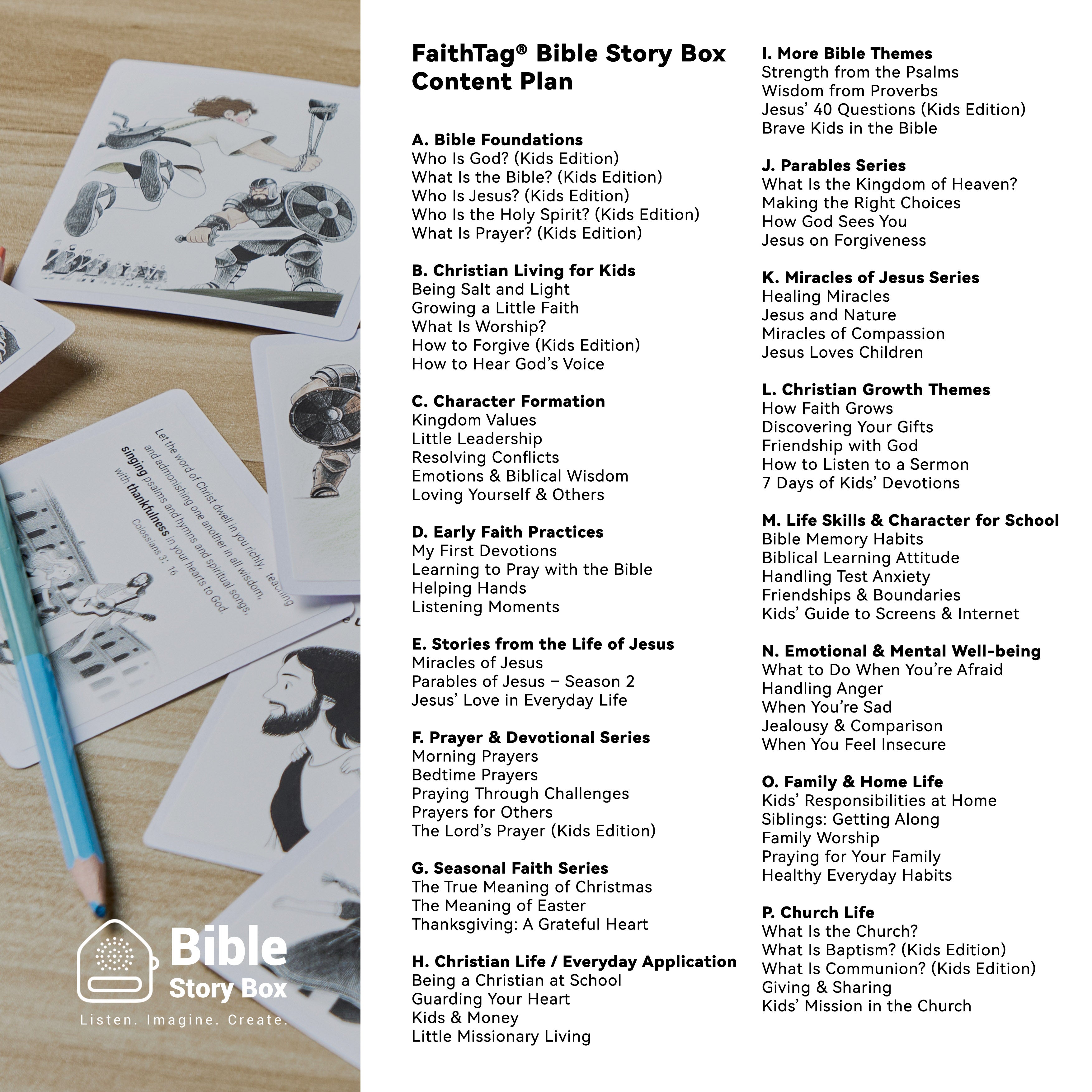 FaithTag® Bible Story Box（Early bird discount of 10% - automatically applied at checkout）