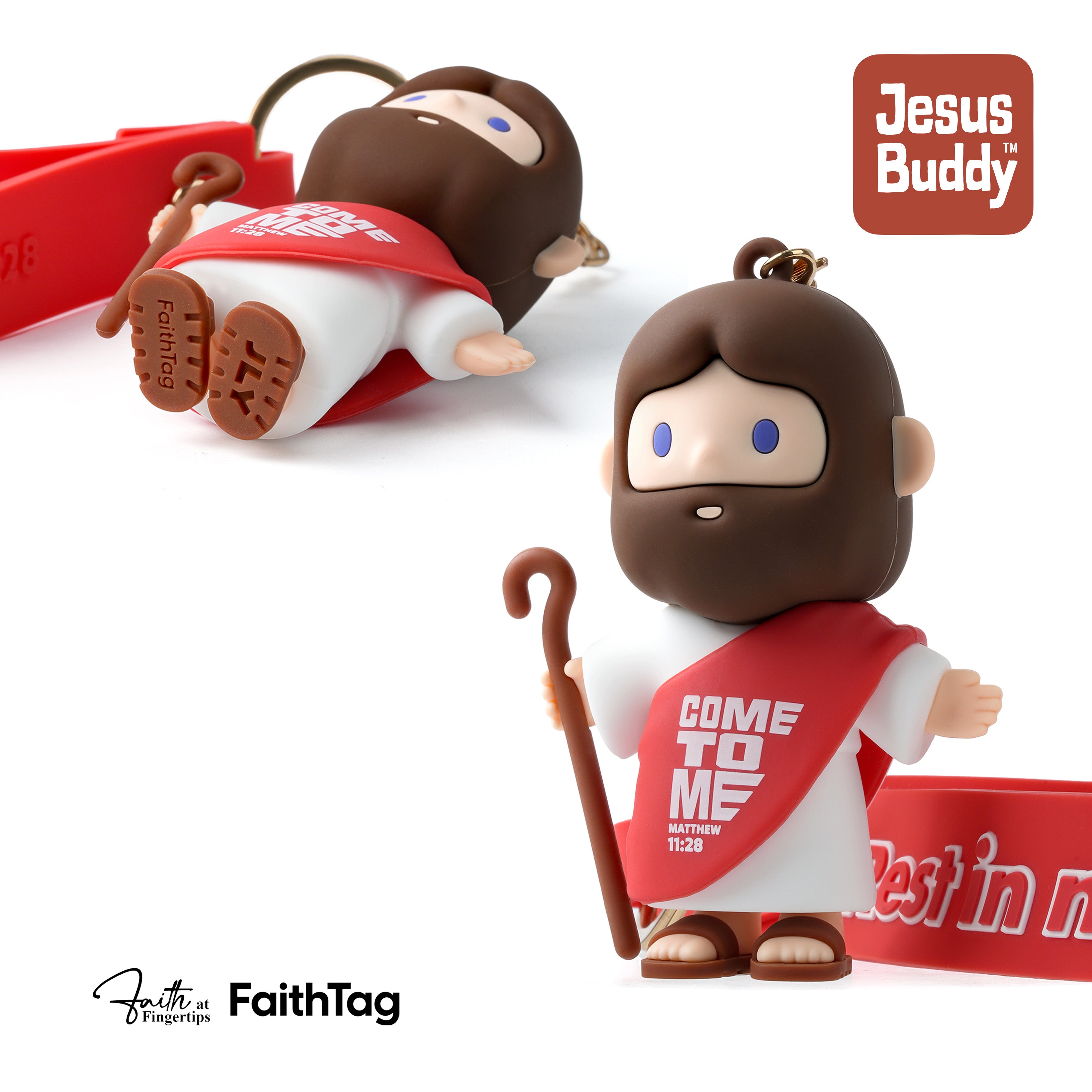 FaithTag® Daily Blessing Jesus Keychain