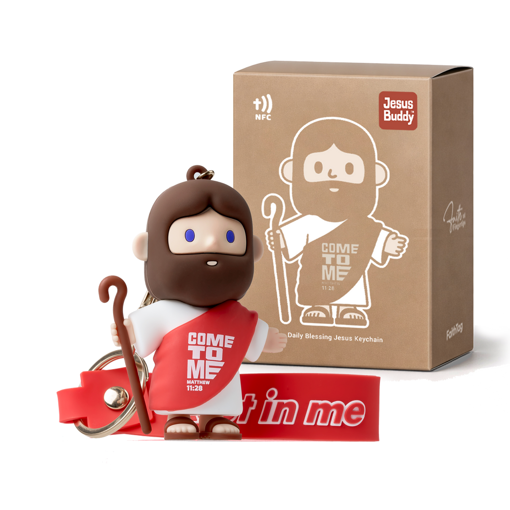 FaithTag® Daily Blessing Jesus Keychain（Easter Special Price: $13.99）