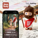 FaithTag® Daily Blessing Jesus Keychain
