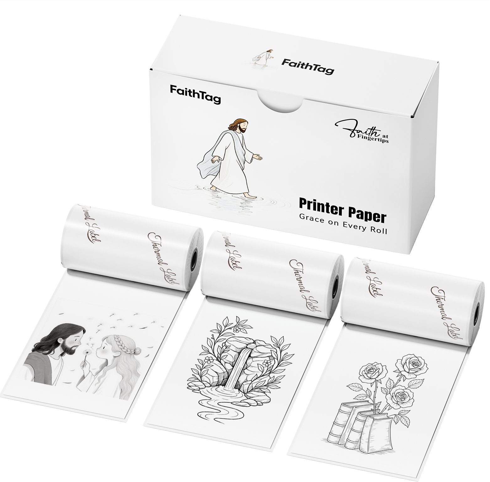 ✨FaithTag 50mm Bible-Safe Removable Sticker Paper for<br/> F21 Bible Printer