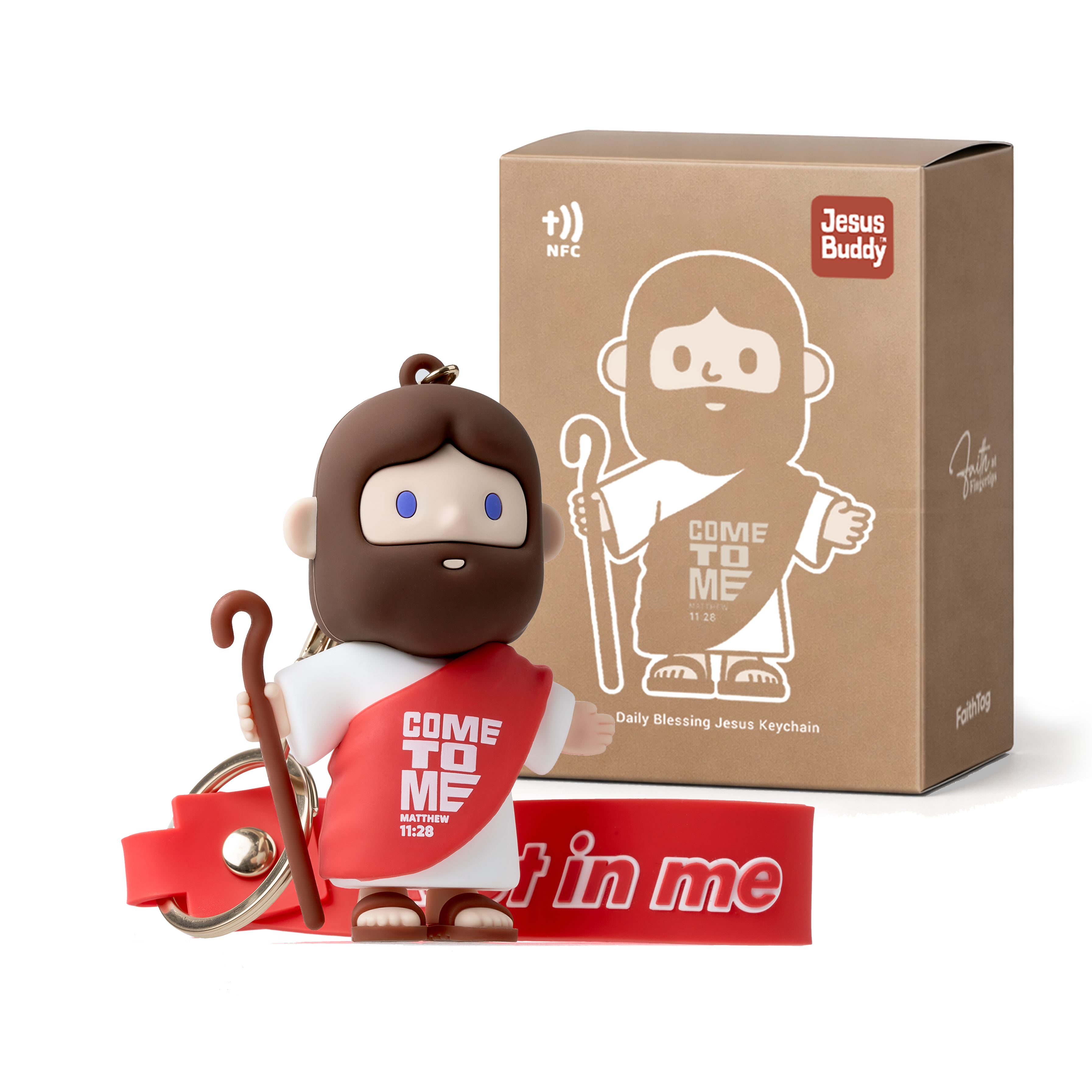 FaithTag® Daily Blessing Jesus Keychain